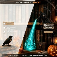 Nouveau produit : Lampe de bibliothèque Grim Reaper 3D imprimée, motif Lumière Verte, modèle Soul-Beam Reaper