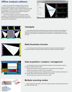기계 테스트를 위한 도플러 Phascan 32/64 선형 휴대용 PAUT 위상 배열 결함 감지기 1 년 보증 - Product Image 5