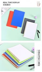 สมุดโน้ตแบบสันเกลียวปกกระดาษพิมพ์โลโก้ ไดอารี่แพลนเนอร์ สีตามสั่ง ขนาด A4 - Product Image 2
