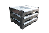 Grand conteneur de palette en plastique pliable pliable pour fruits et légumes