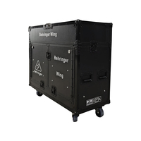 Flight case hydraulique Behringer WING avec roues, système audio PA, équipement sonore, scène extérieure, portable, entièrement noir