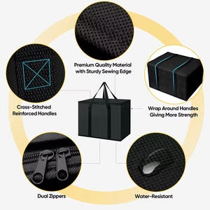 Durable no tejido impreso reutilizable comida Picnic Cooler Bag aislado térmico compras plegable <span class=keywords><strong>playa</strong></span> Cooler Bag - Product Image 4