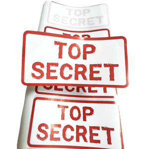 Étiquette d'avertissement personnalisée en papier Copperplate Autocollant laminé - Product Image 4