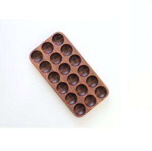 Support de rangement pour œufs en bois brut écologique à 18 emplacements, présentoir long pour comptoir, pour réfrigérateur et armoire de cuisine, OEM - Product Image 4