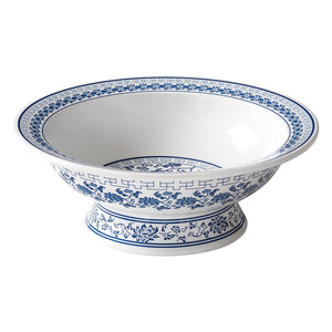 Bol à nouilles en mélamine Xiangyuan Meimei, motif bleu et blanc, grand bol à soupe, utilisation en restaurant et hôtel - Product Image 5