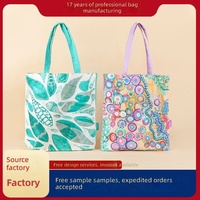 Sac de rangement HangZhou en toile avec imprimé lettres contrastées, poignée latérale, tapis de table suspendu et pochette à maquillage
