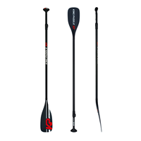 Pagaie de SUP de course Kingpaddle S63 concave en fibre de carbone pré-imprégnée pour planche de paddle gonflable, ultra-légère, carbone noir 10