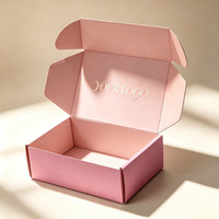 Boîte d'expédition en carton ondulé personnalisée, écologique, biodégradable, pour vêtements, cadeaux, emballage pliable recyclable