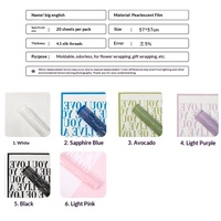 Papier d'emballage pour fleurs coréen imperméable, imprimé avec des lettres anglaises, papier d'emballage pour bouquets, fournitures pour fleuristes, vente en gros
