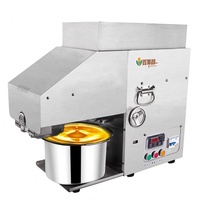 Mini 20 Kg/uur Commerciële Koude/Warme Pers Oliepersmachine Automatische Schroefpers RVS 304 Walnoot Olijf Sojaboon Olie Hoge Kwaliteit