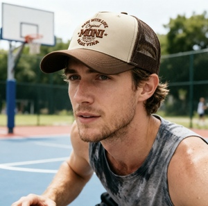 Casquette de baseball vintage personnalisée avec logo, broderie 3D, en coton et maille, fermeture snapback, haute qualité, unisexe, pour les sports de plein air - Product Image 6