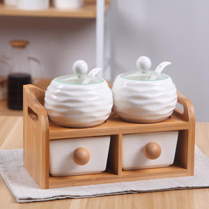 Ensemble de pots à épices nordiques, bouteilles à assaisonnements, pots à épices japonais en céramique pour la maison - Product Image 6