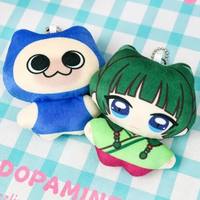 Porte-clés en peluche personnalisé en forme d'oreille de chat et d'étoile de mer, mini poupée en coton rembourrée de 10 cm, pendentif de sac personnalisé, cadeau pour elle