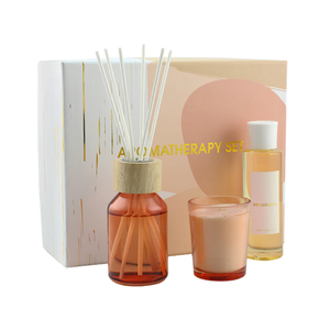 <span class=keywords><strong>Diffusore</strong></span> a lamella di olio essenziale di decorazione domestica di aromaterapia di grande capacità su ordinazione all'ingrosso 320ml con il regalo delle candele dell'olio di ricarica - Product Image 5