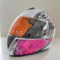 Venta CALIENTE Antifog Safety Crash Unisex Personalidad Pink DOT Certified Cascos de motocicleta Casco de motocicleta