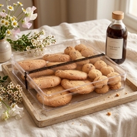 Boîte à gâteau de boulangerie avec fenêtre transparente de qualité alimentaire, conteneur carré pour mousse et dessert, emballage à emporter en gros