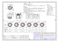 Connecteur circulaire Soulin M12 à 4 broches, contact en laiton, indice de protection IP68, connecteur mâle fileté pour l'aviation avec poteau de positionnement, connecteurs BNC