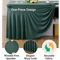 Nappe extensible en spandex de qualité supérieure, moderne, ajustée et élastique pour la décoration de conférences, réunions, banquets et fêtes
