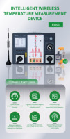 Controlador Inteligente Inalámbrico de Monitoreo de Temperatura EastSong para Equipos de Conexión de Media Tensión y Alta Tensión, 6 Puntos, Modbus RS485, Protección IP65