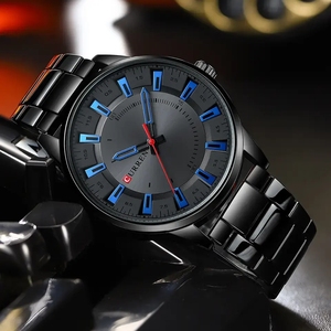 Montre sport pour homme CURREN 8406, montre de luxe pour homme, étanche, bracelet en acier inoxydable, mouvement à quartz, montre-bracelet pour homme - Product Image 4