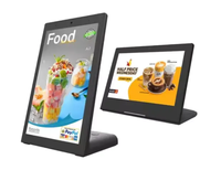 Tablette Android tactile POS de restaurant à écran portrait en forme de L de bureau avec Android
