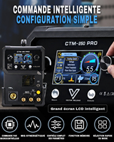 Machine à souder TIG MIG MMA Plasma à impulsion simple/double sans gaz pour aluminium CTM250PRO – Stock UE