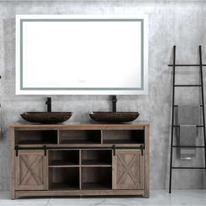 DB 60 pulgadas. W X 36 pulgadas. H Frameless LED Single Bathroom Vanity Mirror Cristal pulido Baño Vanity LED Only Pickup - Product Image 2