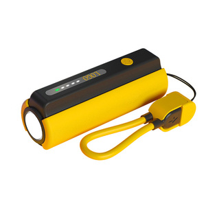 Nouvelle <span class=keywords><strong>batterie</strong></span> <span class=keywords><strong>externe</strong></span> compacte transfrontalière en plastique de 10 000 mAh avec lampe de poche intégrée – Chargeur portable haute capacité - Product Image 2