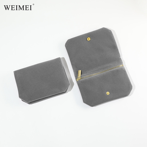 WEIMEI Custom Microfiber <b>Jewelry</b> Pouches Hign Quality <b>Jewelry</b> Pouch with Logo Customized <b>Jewelry</b> <b>Packaging</b> Button Bags - Product Image 5