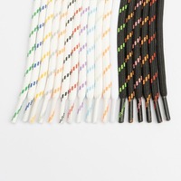 Lacets de chaussures tressés en polyester de 5 mm personnalisés pour baskets de sport et de randonnée, vente en gros par paire