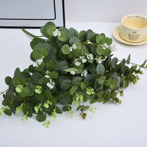 Planta de hoja de eucalipto de 30cm-100cm, verde hierba, decoración artificial para bodas, hogar, escritorio, uso interior, duradera - Product Image 3