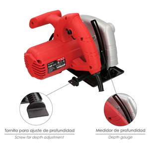 Sega circolare 1300 Watt. Lama da 185 mm. Taglio a Mitra con Regolatore di Profondità - Product Image 4
