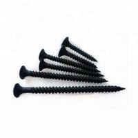 Vis à bois M3.5 à filetage fin, tête fraisée, phosphatée noire, classe 4.8 et 6.8, pour plaques de plâtre et cloisons sèches robustes
