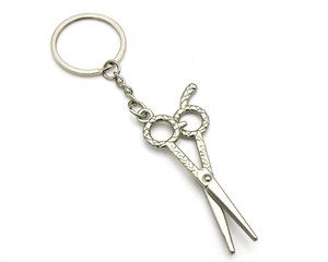 Cadeau promotionnel, porte-clés en argent de haute qualité, règle, ciseaux, ruban à mesurer, modèle miniature en métal, porte-clés - Product Image 3