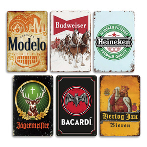 Set di Insegne Metalliche Vintage per Birra e Liquori, Decorazione Retrò per Bar, Pub, Casa, Man Cave, Garage - Product Image 3