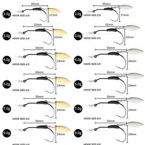 Nouveau métal doux manivelle appât plomb pêche manivelle crochet cuillère 3G-9G ressort torsion serrure poisson d'eau douce poisson-chat poisson d'eau douce poisson-chat - Product Image 4