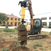 Tarière hydraulique pour excavatrice - Fournisseur d'accessoires de tarière pour excavatrice pour le piegeage, le forage de sols et le creusement de trous pour poteaux sur mini-chargeuse compacte