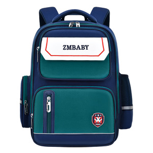 Zmbaby School <b>Backpack</b> 18 In Large Capacity Waterproof For <b>Kids</b> 6-12 Years Unisex Color Blocking Design - Product Image 5