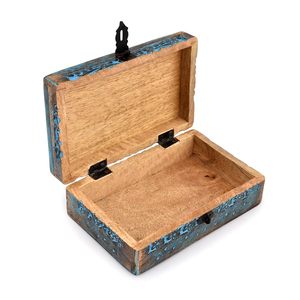 Caja de almacenamiento de madera celestial, organizador de baratijas hecho a mano con diseño de árbol de la vida para Tarot y suministros de brujería - Product Image 5