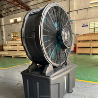 Ventilador de Niebla Portátil de Bajo Ruido, 0.5KW, 220V, 50HZ, Material PP de Alta Calidad, con Tanque de Agua, Enfriador de Aire Portátil