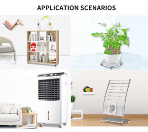 Fabricante chinês 3 Polegada Bloqueável Rodízio Plástico Rodas 44mm Largura Rodízios Giratórios com Rodas Vermelhas Ajustáveis - Product Image 6