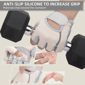 Gants <span class=keywords><strong>de</strong></span> musculation et <span class=keywords><strong>de</strong></span> cyclisme MKAS, demi-doigts, respirants, été, unisexes, protection des mains pour le <span class=keywords><strong>sport</strong></span> et le fitness - Product Image 4
