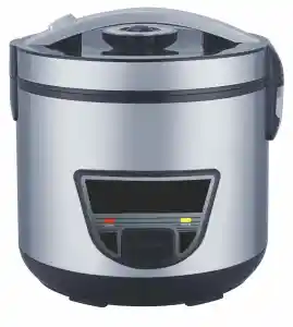 Penanak nasi Stainless Steel 2,2 L 900W, peralatan dapur rumah elektronik penanak nasi elektrik mewah