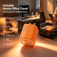 Chargeur rapide double port 45W GaN USB + Type C, chargeur mural compact pour iPhone, Samsung, Xiaomi, iPad, ordinateurs portables, smartphones, tablettes