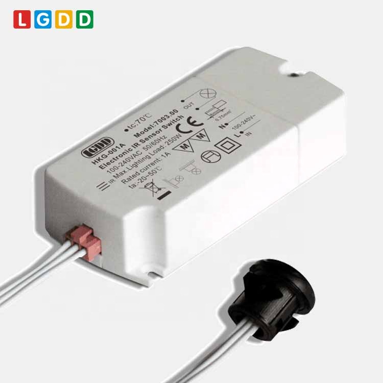 Светодиодный высоковольтный переключатель с инфракрасным датчиком движения, 220 В, 240 В