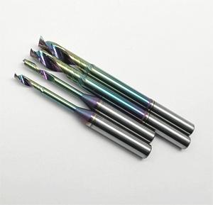 Fraise à bout en carbure pour fraisage CNC 2025, pour aluminium, acrylique, PVC, colorée, à une seule dent, fraise à bout pour circuits imprimés, revêtement Altin, ODM, OEM, coupe à denture - Product Image 5