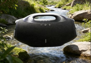 Haut-parleur portable XTRMM4 pour extérieur, subwoofer 30W, Bluetooth 5.3, interconnexion TWS, radio FM, carte TF, AUX, transmission de signal stable - Product Image 4
