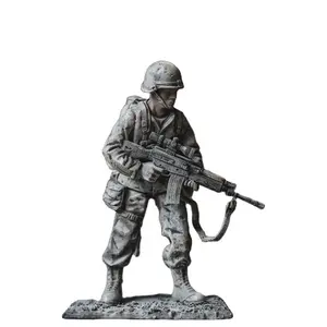 OEM литая мини-фигурка производитель ПВХ солдатская игрушка фигурка военный брелок