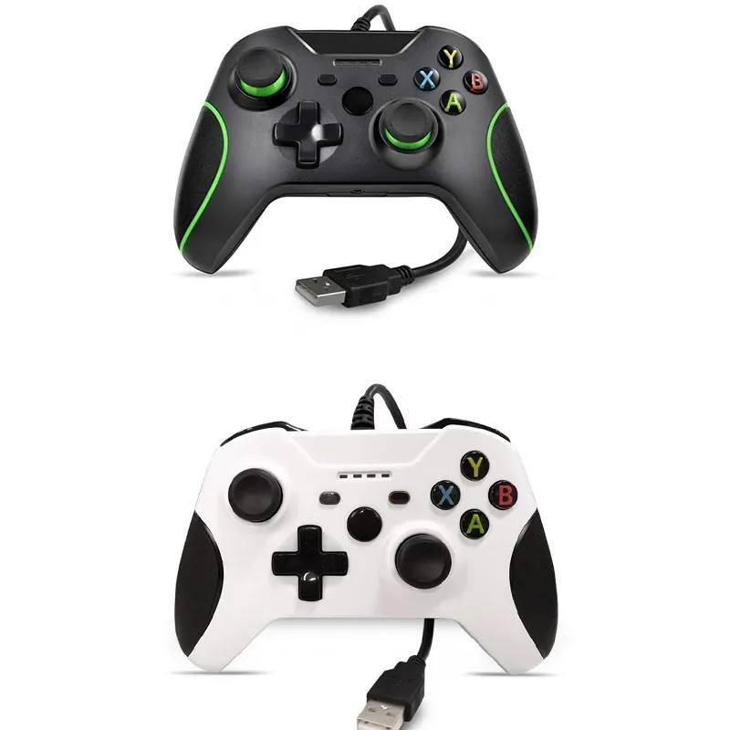 USB Wired עבור Xbox אחת בקר משחק כפול רטט ג 'ויסטיק עבור Microsoft Xbox אחד קונסולת Gamepad