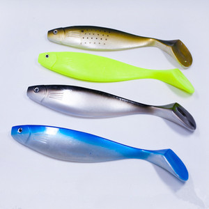 Esca da Pesca Morbida <span class=keywords><strong>in</strong></span> <span class=keywords><strong>Silicone</strong></span> Fatta a Mano 75g/25cm a Forma di Verme con Coda a T per Pesca <span class=keywords><strong>in</strong></span> <span class=keywords><strong>Mare</strong></span>, Swimbait per Spigola, Wobbler, Pesca Leurre, Esca Giapponese - Product Image 6